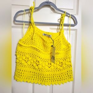 NWT Zara Yellow Top